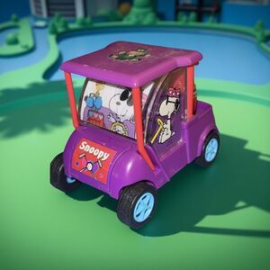 Vintage 2001 Peanuts Snoopy & Woodstock Valentines Day Golf Cart A26